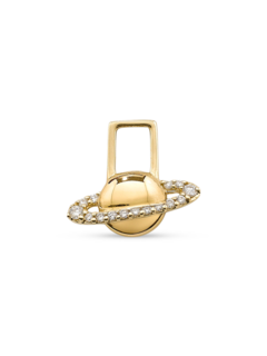 أقراط ساتورن من الذهب الأصفر عيار 14 قيراط