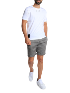 Light Grey Solid Swimming Trunks