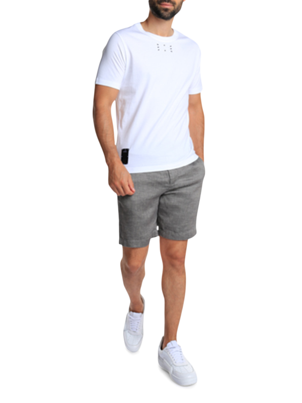 Light Grey Solid Swimming Trunks