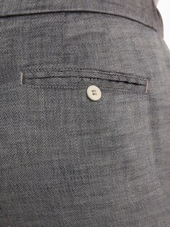 Light Grey Solid Swimming Trunks