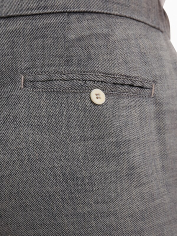 Light Grey Solid Swimming Trunks