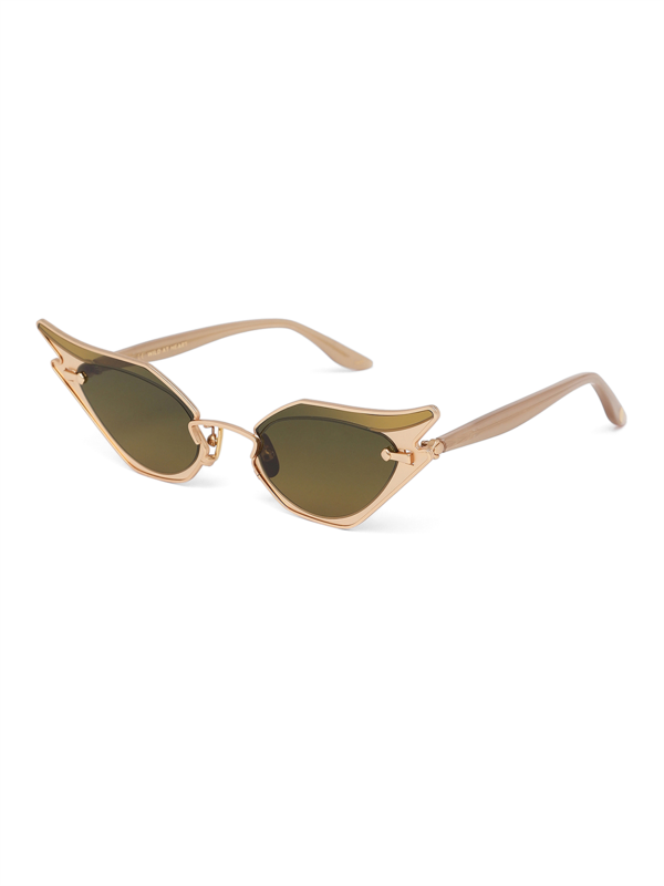 Green Cat Eye Sunglasses