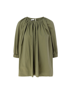 GATHERED SLEEVE BLOUSE