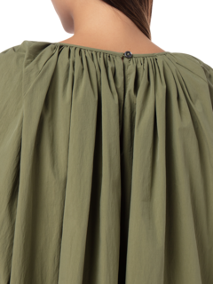 GATHERED SLEEVE BLOUSE