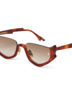 Brown Half Rim Sunglasses