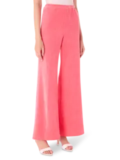 بنطال ضيق من الأعلى وواسع من الأسفل من قماش كوردوري مضلع