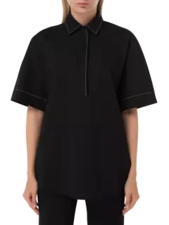 قميص كبير الحجم بياقة مدببة من جيرسيه بونتي