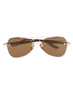 Gold/Brown Aviator Sunglasses
