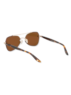 Gold/Brown Aviator Sunglasses