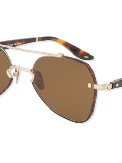 Gold/Brown Aviator Sunglasses