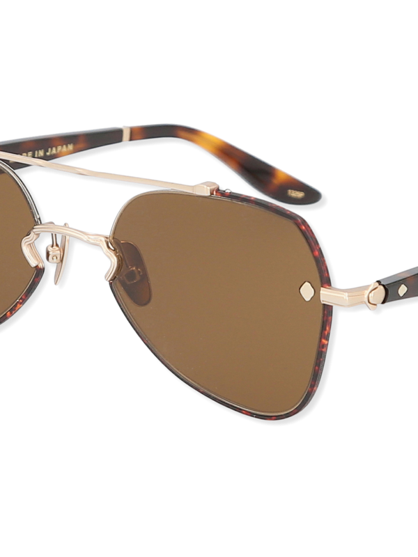 Gold/Brown Aviator Sunglasses