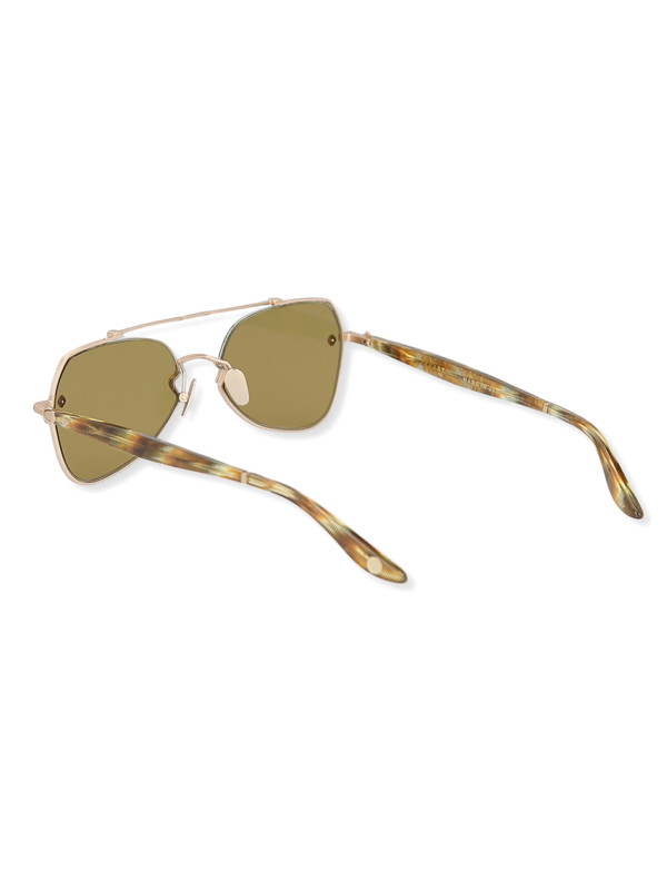 Gold Smoky Aviator Sunglasses
