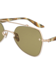 Gold Smoky Aviator Sunglasses
