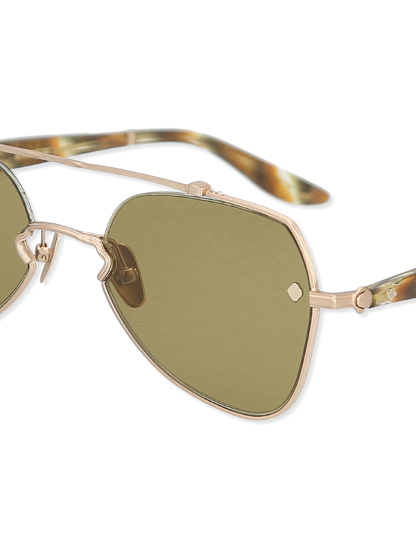 Gold Smoky Aviator Sunglasses