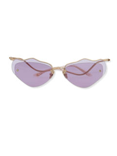 Lavender Curved Cat Eye Sunglasses