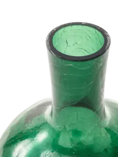 Cracked Glass Ball Body Vase