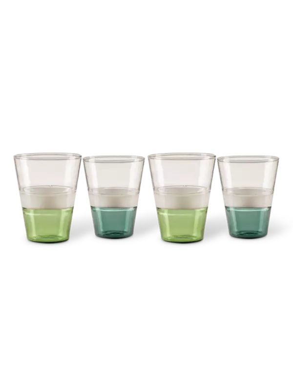 طقم أكواب بياقة إيش من 4 قطع