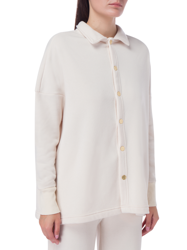 SNAP FRONT OVERSIZED SHIRT