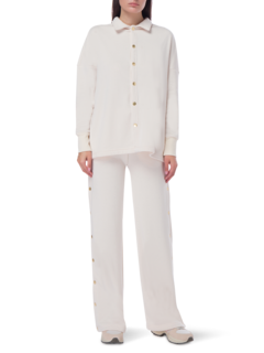 SNAP FRONT OVERSIZED SHIRT