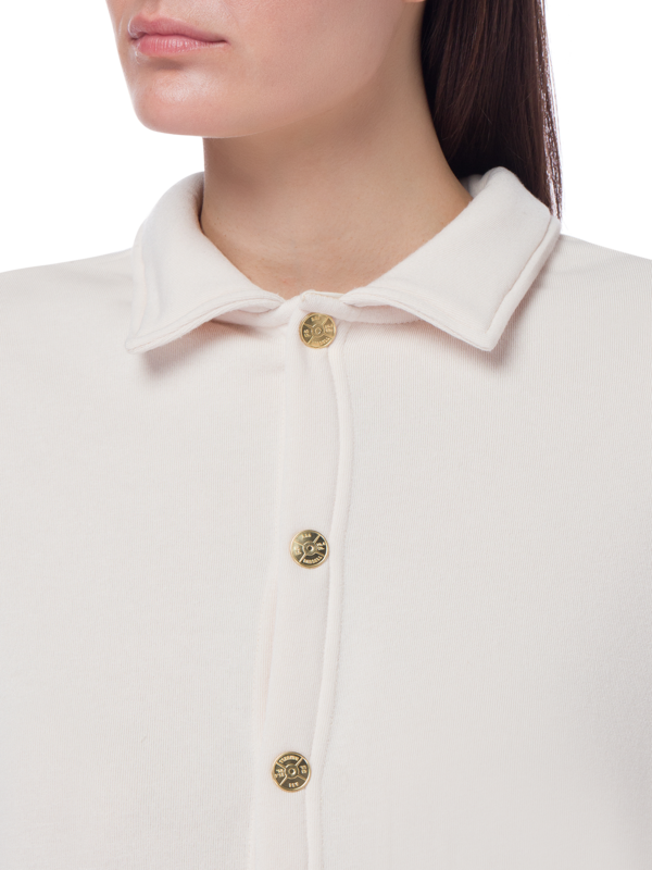 SNAP FRONT OVERSIZED SHIRT