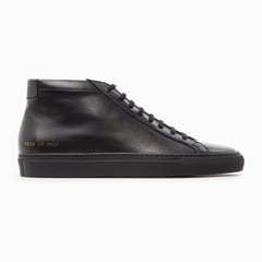 Black Achilles Mid Top Sneaker