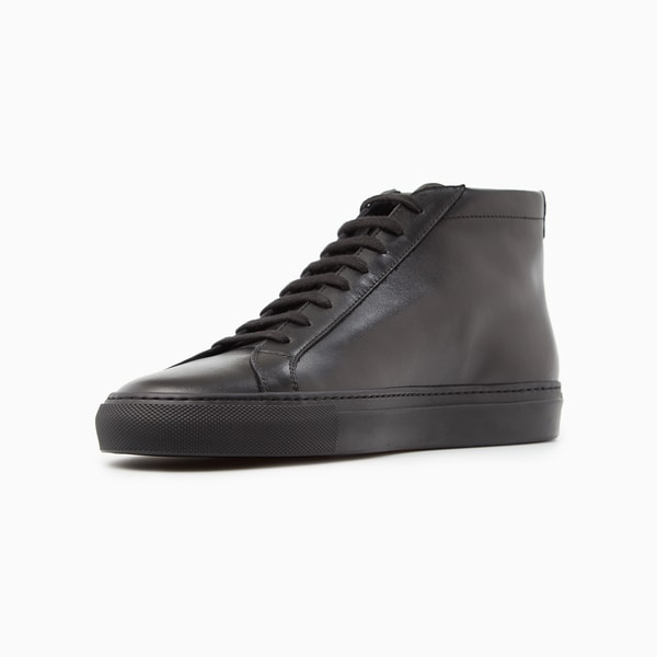 Black Achilles Mid Top Sneaker