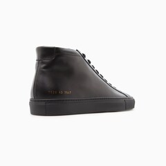 Black Achilles Mid Top Sneaker