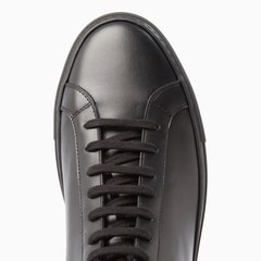 Black Achilles Mid Top Sneaker