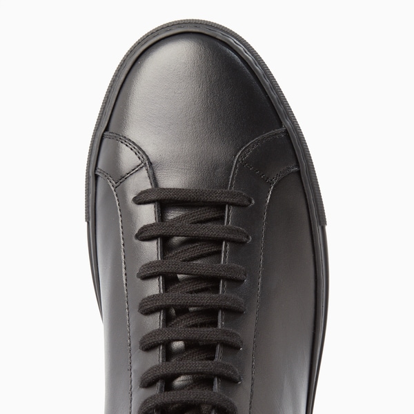 Black Achilles Mid Top Sneaker