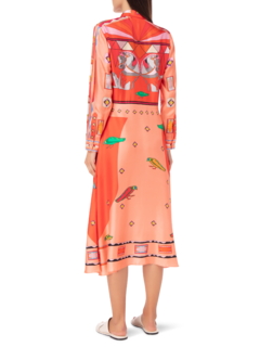 Silk Long Zeugma Dress