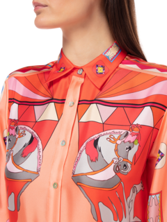 Silk Long Zeugma Dress