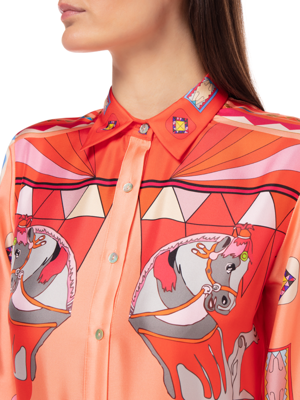 Silk Long Zeugma Dress