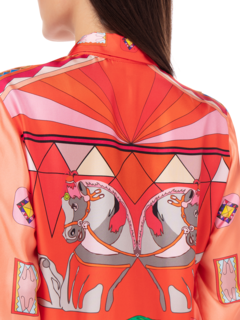 Silk Long Zeugma Dress