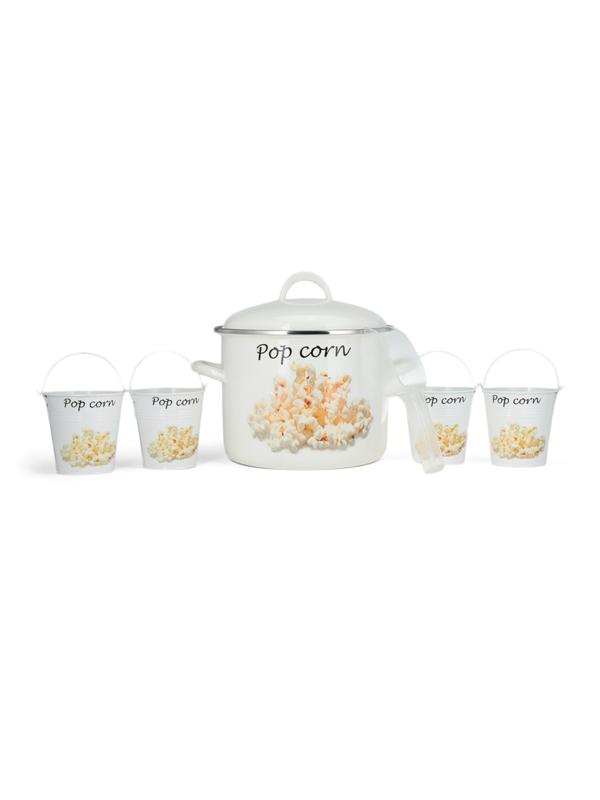 Popcorn Pan, Set of Six
