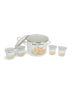 Popcorn Pan, Set of Six