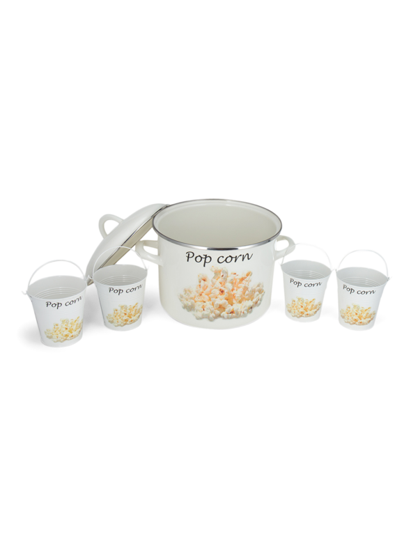 Popcorn Pan, Set of Six
