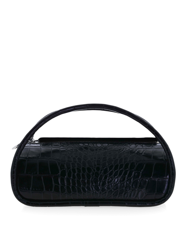 Alex Top Zip Croc Handbag