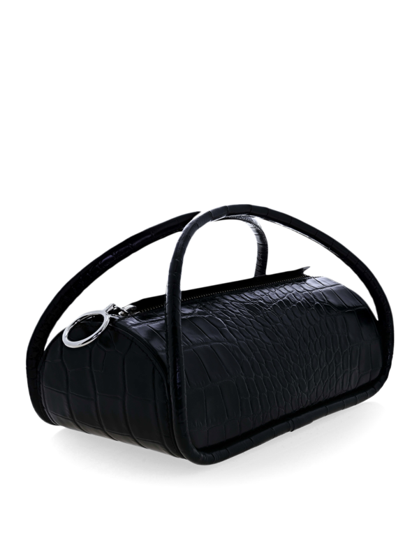 Alex Top Zip Croc Handbag