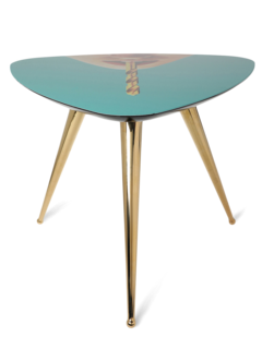 Blue 3-legged Table