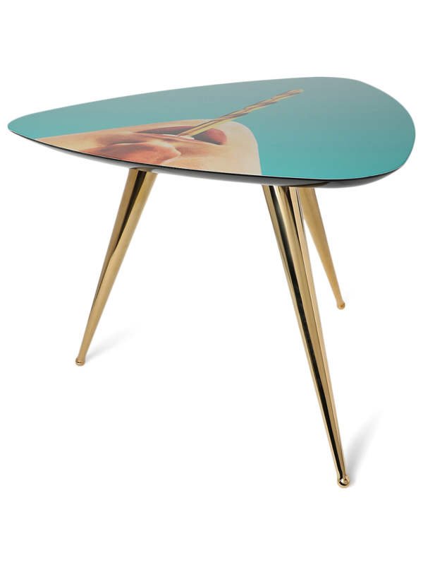 Blue 3-legged Table
