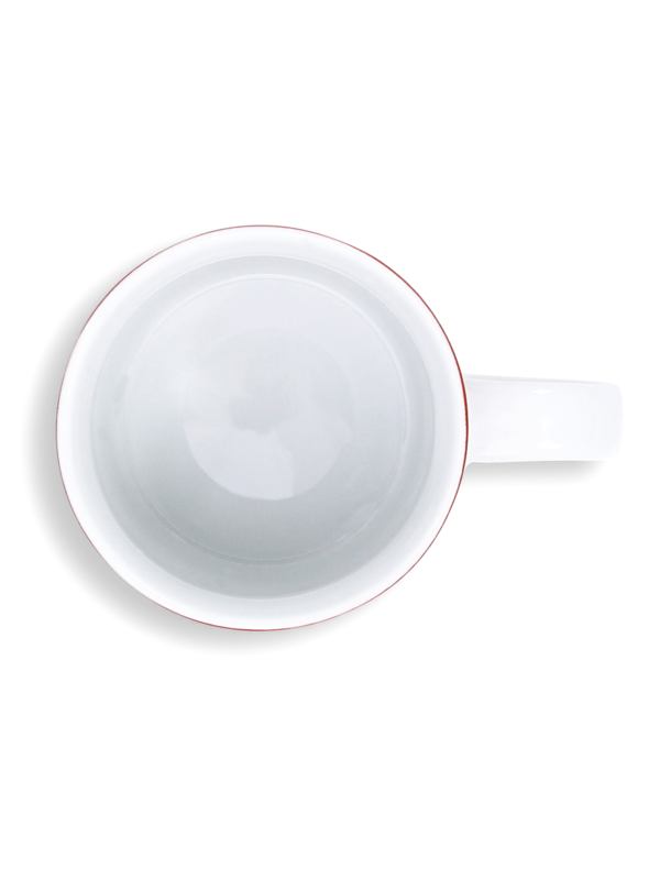 Colored Coffee Mug with Vintage Lightning Bolt Print