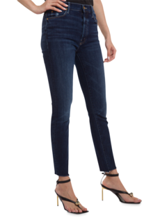 The Stunner Ankle Fray Blue Jeans