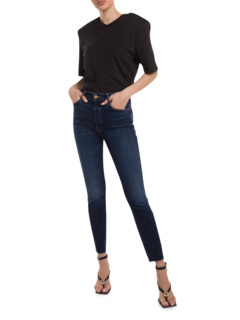 The Stunner Ankle Fray Blue Jeans
