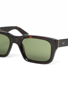 Solid Green Square Frame Sunglasses