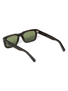 Solid Green Square Frame Sunglasses