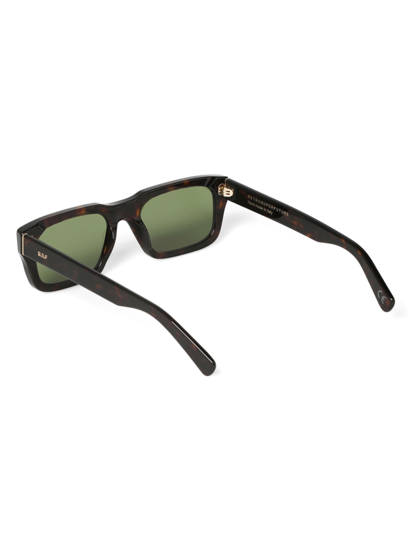 Solid Green Square Frame Sunglasses