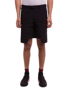 Layered Cargo Shorts in Black