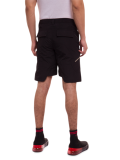 Layered Cargo Shorts in Black