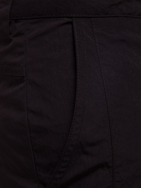 Layered Cargo Shorts in Black