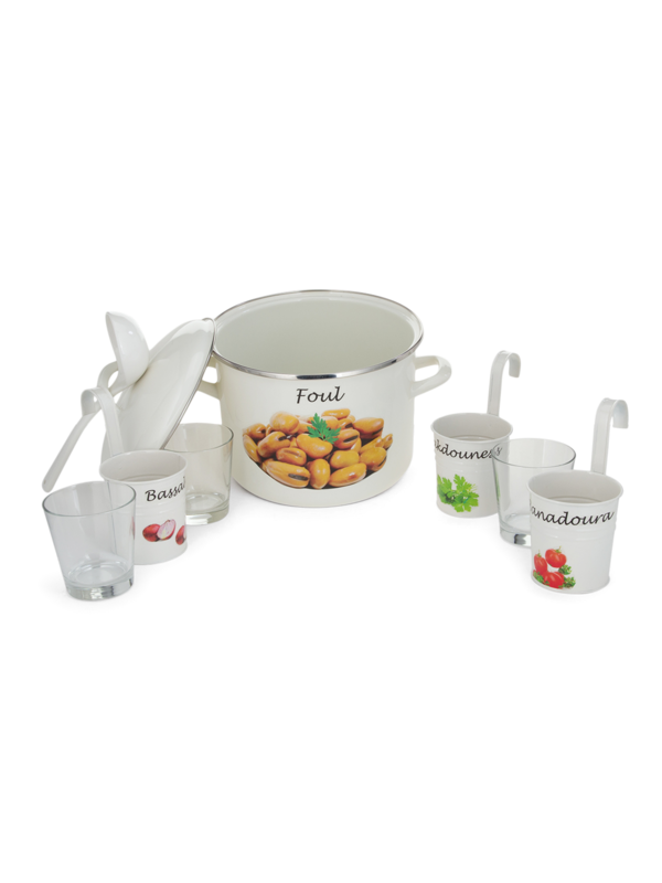 Foul Pot, Set of Eight
